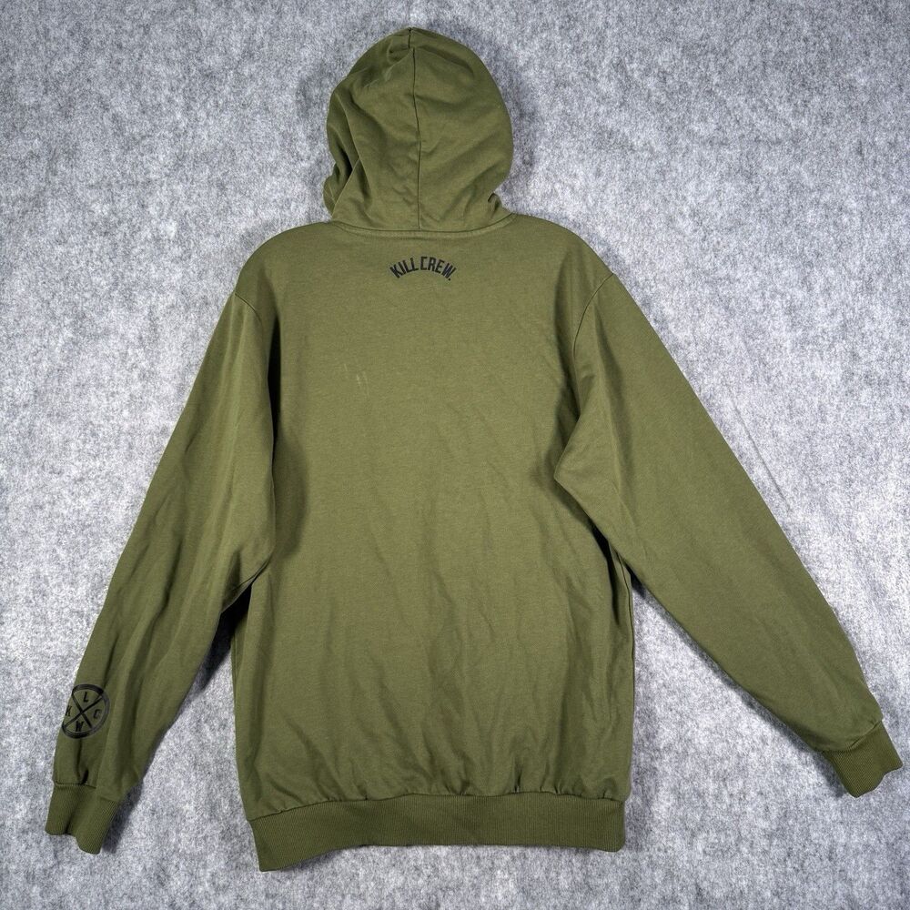 Kill Crew Hoodie Mens Medium Green Fighters Club Porrada Series - Picture 8 of 9